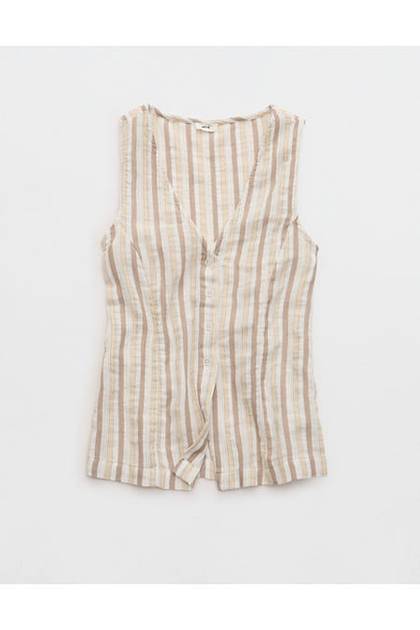 Aerie Day-Off Vest Beige