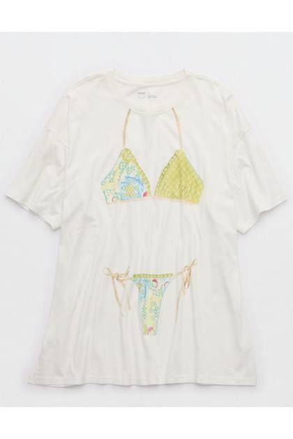 Aerie Sleep Happens Night Tee Castle Green