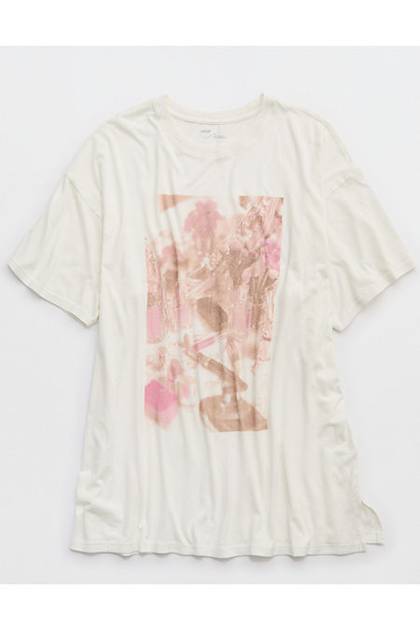 Aerie Sleep Happens Night Tee Natural