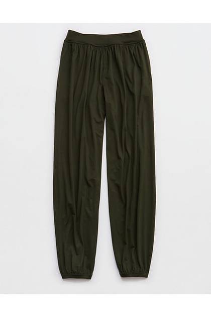 OFFLINE By Aerie The Hugger Go With The Flow Baggy Jogger Olive Petal