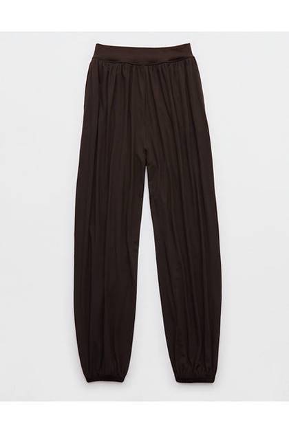 OFFLINE By Aerie The Hugger Go With The Flow Baggy Jogger Deep Earth