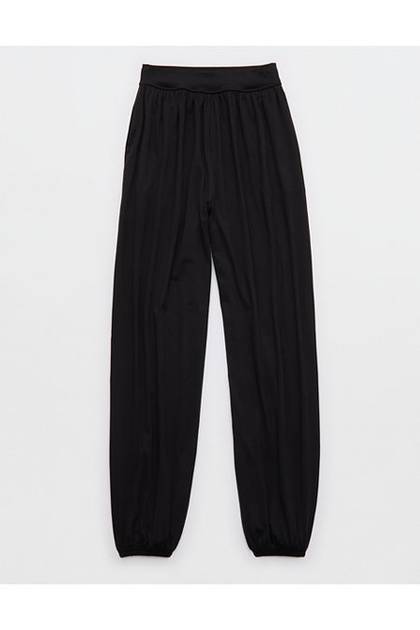 OFFLINE By Aerie The Hugger Go With The Flow Baggy Jogger True Black