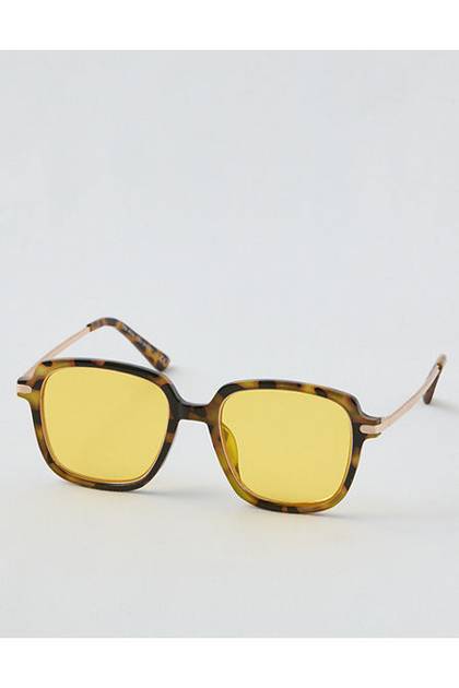 Aerie Oversized Vintage Sunglasses Yellow