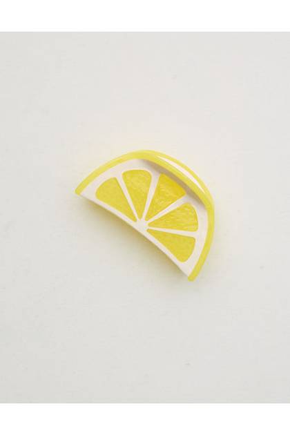 Aerie Lemon Claw Clip Yellow