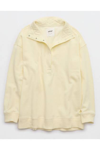Aerie Oh Snap! Sweatshirt Cozy Yellow