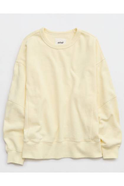 Aerie Go-To Sweatshirt Cozy Yellow