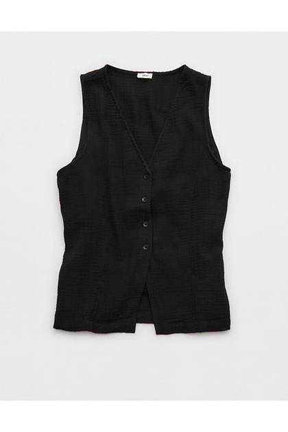 Aerie Day-Off Vest True Black
