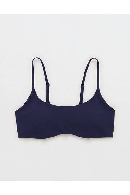 OFFLINE By Aerie The Hugger Curved Band Sports Bra Navy