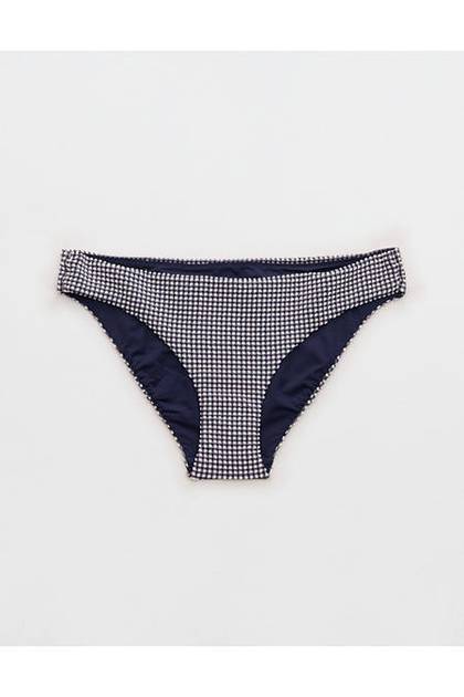 Aerie Full Coverage Classic Bikini Bottom Navy
