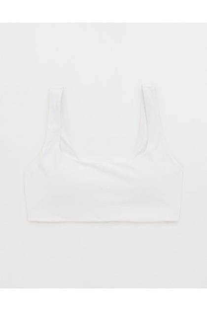 OFFLINE By Aerie Real Me XTRA Classic Sports Bra White