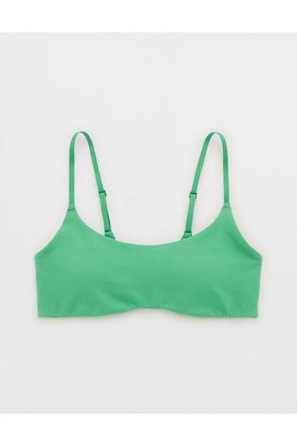 OFFLINE By Aerie The Hugger Curved Band Sports Bra Emerald