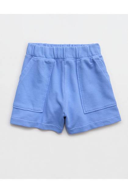 Aerie Go-To Fleece Short Dream Blue
