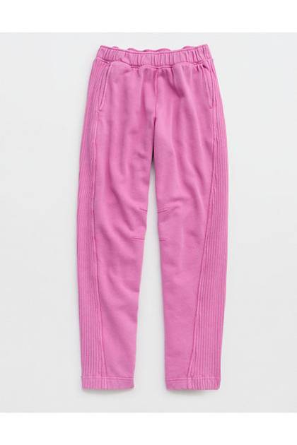 Aerie Oh Snap! Barrel Sweatpant Hot Fuchsia