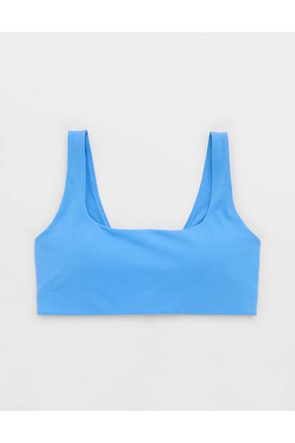 OFFLINE By Aerie Real Me XTRA Classic Sports Bra Tidal Blue