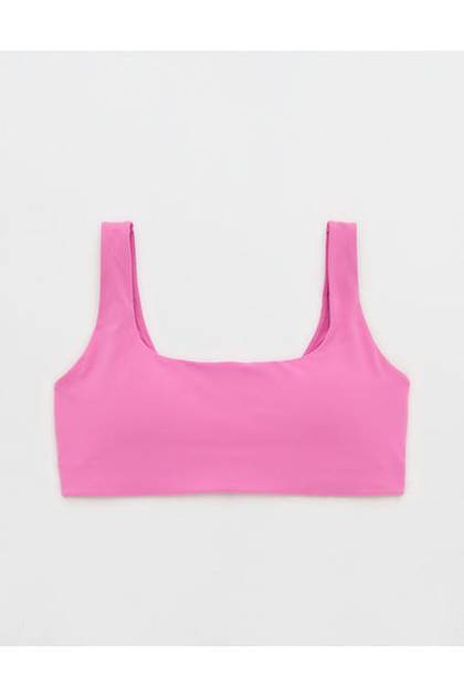OFFLINE By Aerie Real Me XTRA Classic Sports Bra Hot Fuchsia