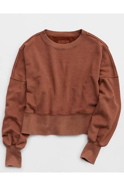 Aerie Classic Crew Sweatshirt Horizon