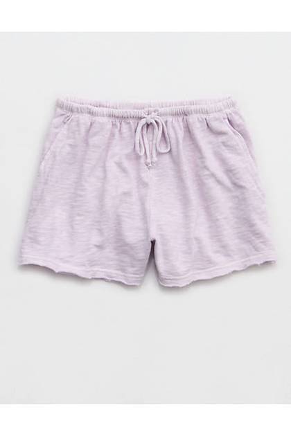 Aerie It's Casual Knit Slub Short Lavender