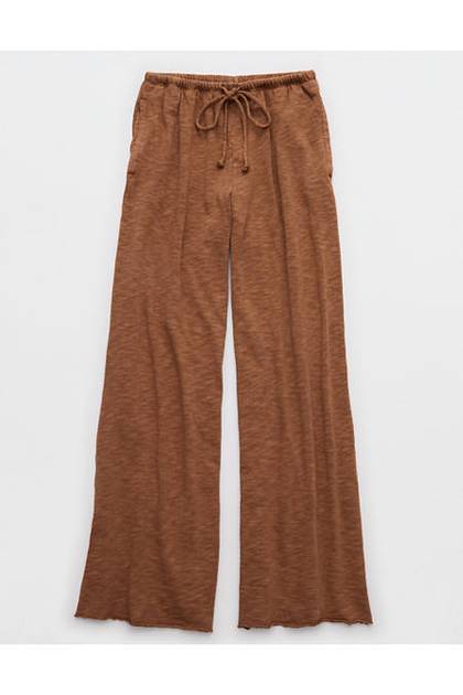 Aerie It's Casual Knit Slub Trouser Horizon