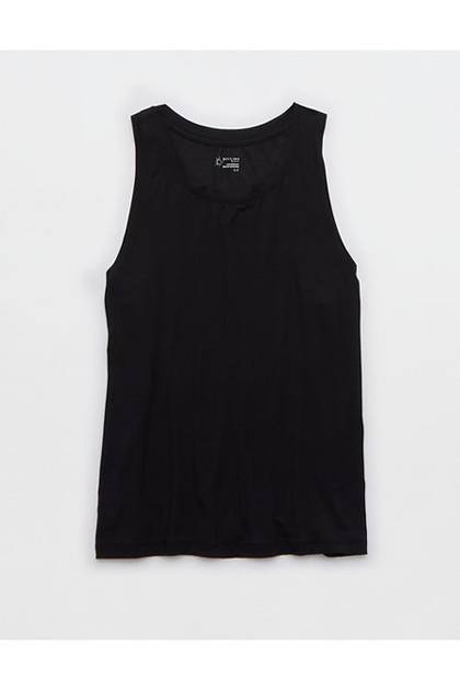 OFFLINE By Aerie Thumbs Up Tank Top True Black