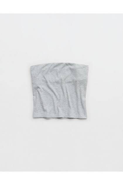 OFFLINE By Aerie Thumbs Up Heavyweight Tube Top Medium Heather Gray