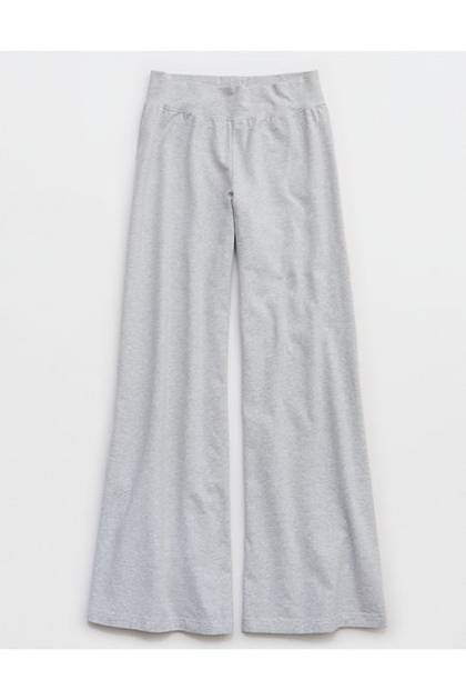 OFFLINE By Aerie OG Cotton Super Wide Leg Pant Medium Heather Gray