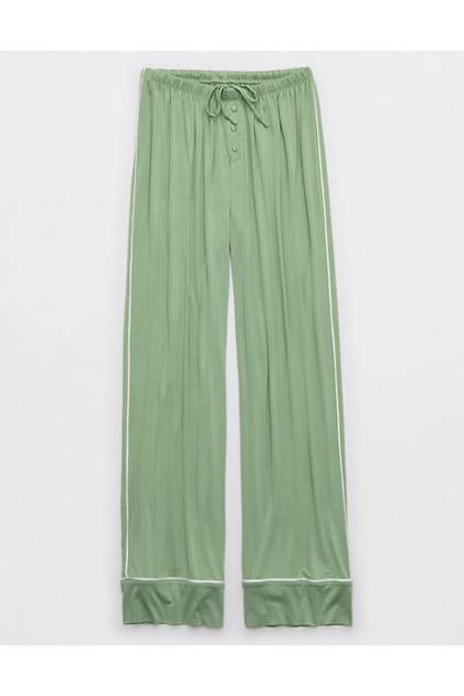 Aerie Real Soft® Trouser PJ Leaf Green