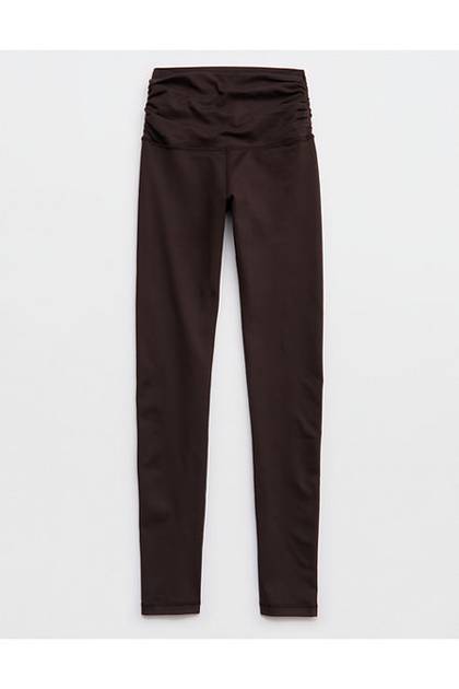 OFFLINE By Aerie The Hugger Ruched Legging Deep Earth