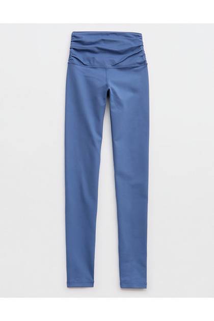 OFFLINE By Aerie The Hugger Ruched Legging Marbled Blue