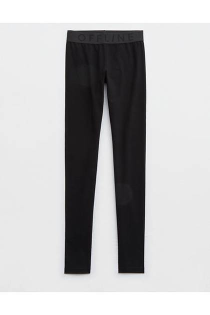 OFFLINE By Aerie OG Logo Legging True Black