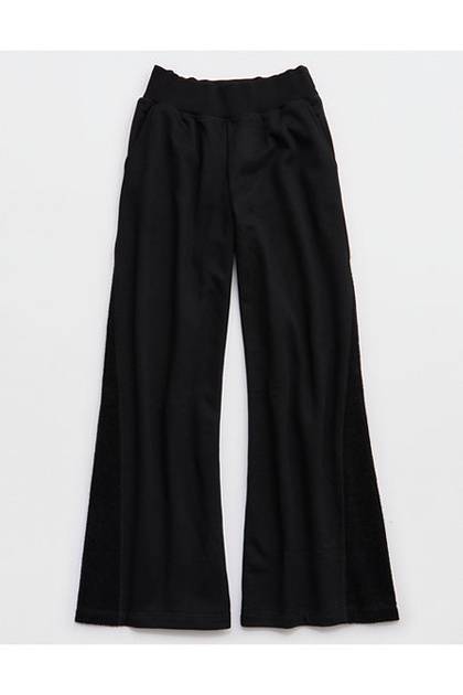 Aerie Après-Chill Trouser True Black