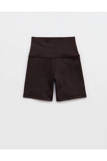 OFFLINE By Aerie The Hugger High Waisted 5" Bike Short Deep Earth