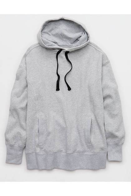 Aerie Travel Hoodie Medium Heather Gray