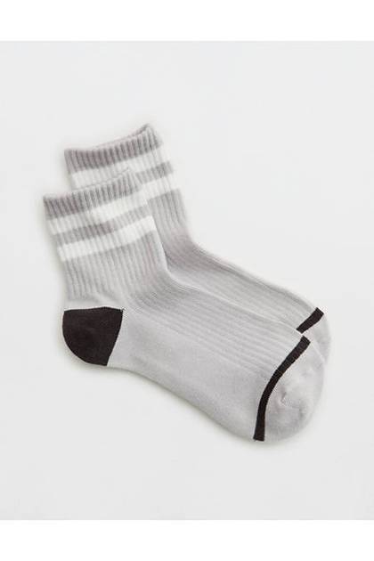 Aerie Striped Quarter Socks Radiance