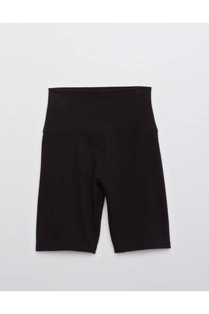 OFFLINE By Aerie OG Cotton High Waisted 7" Bike Short True Black