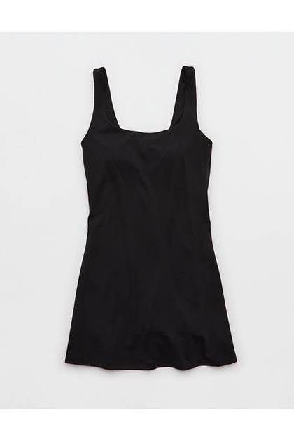 OFFLINE By Aerie Real Me Square Neck Mini Dress True Black