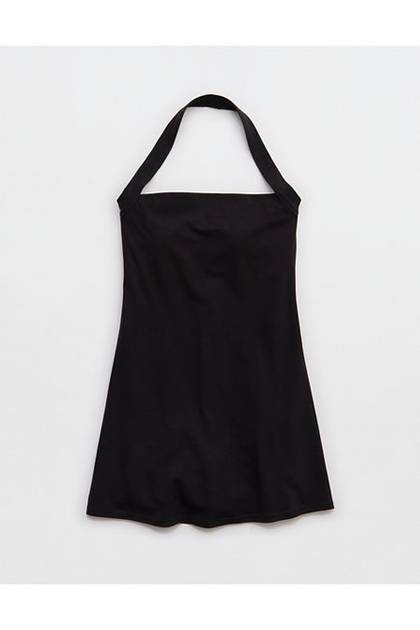 OFFLINE By Aerie Real Me Halter Mini Dress True Black