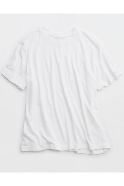 OFFLINE By Aerie Let's Stretch Oversized T-Shirt White