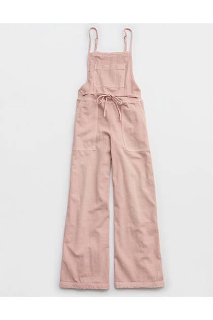 Aerie Lace Through Overall Warm Pink
