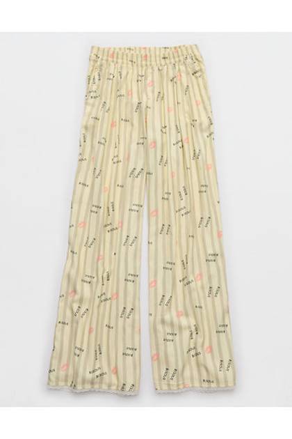 Aerie Street Flannel Trouser PJ Cozy Yellow