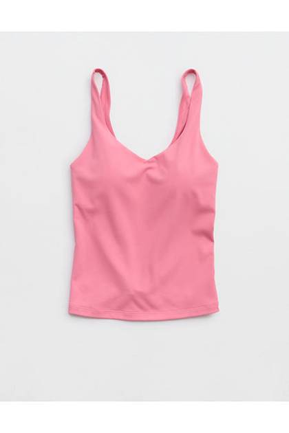 OFFLINE By Aerie Real Me Low Key Tank Top Playful Pink