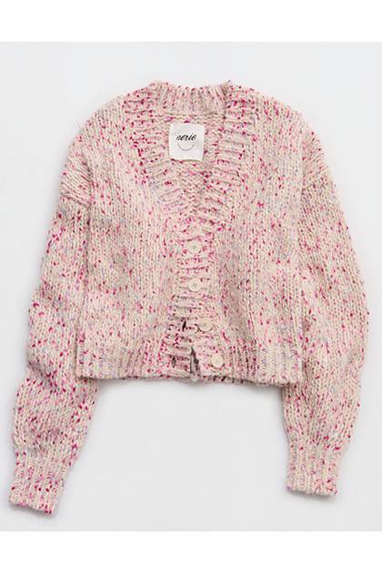 Aerie Confetti Cardigan Natural