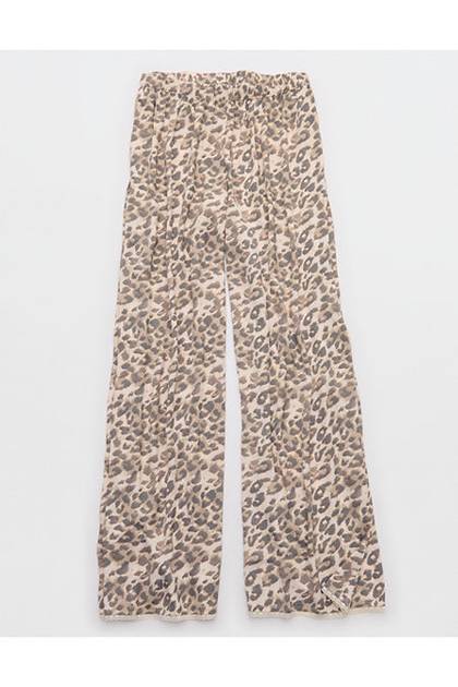 Aerie Satin Trouser PJ Cake Batter