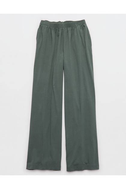 Aerie Dream Jersey Trouser PJ Royal Palm