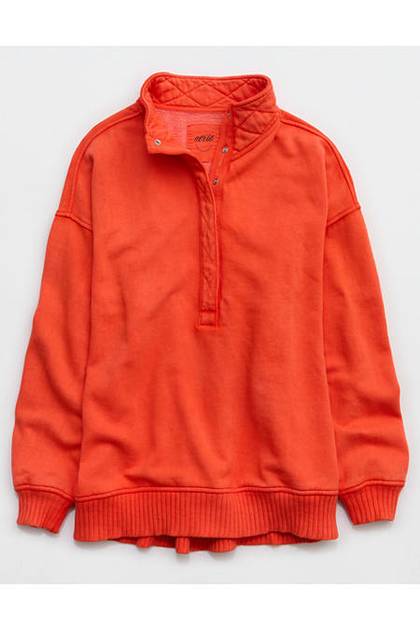 Aerie Oh Snap! Sweatshirt Orange Flare