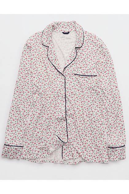 Aerie Real Soft® Pajama Shirt Soft Muslin