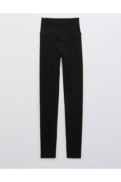 OFFLINE By Aerie Real Me High Waisted Crossover Legging True Black