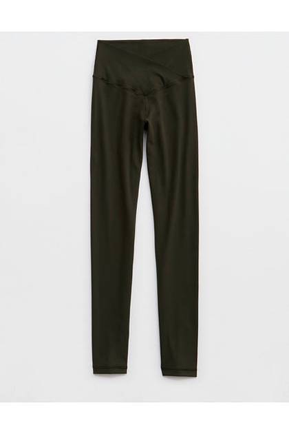OFFLINE By Aerie Real Me High Waisted Crossover Legging Olive Petal