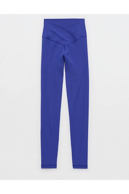 OFFLINE By Aerie Real Me High Waisted Crossover Legging Deep Cobalt
