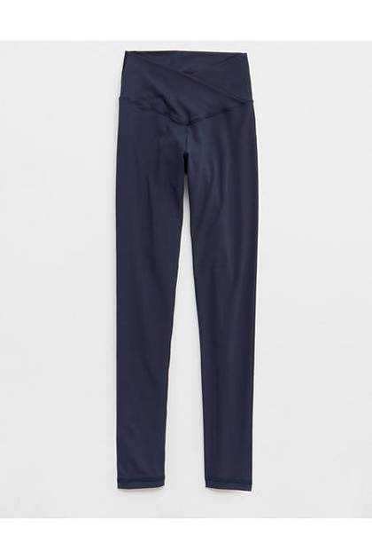 OFFLINE By Aerie Real Me High Waisted Crossover Legging Steel Blue