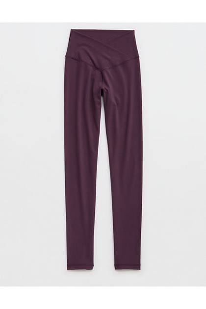 OFFLINE By Aerie Real Me High Waisted Crossover Legging Cool Berry